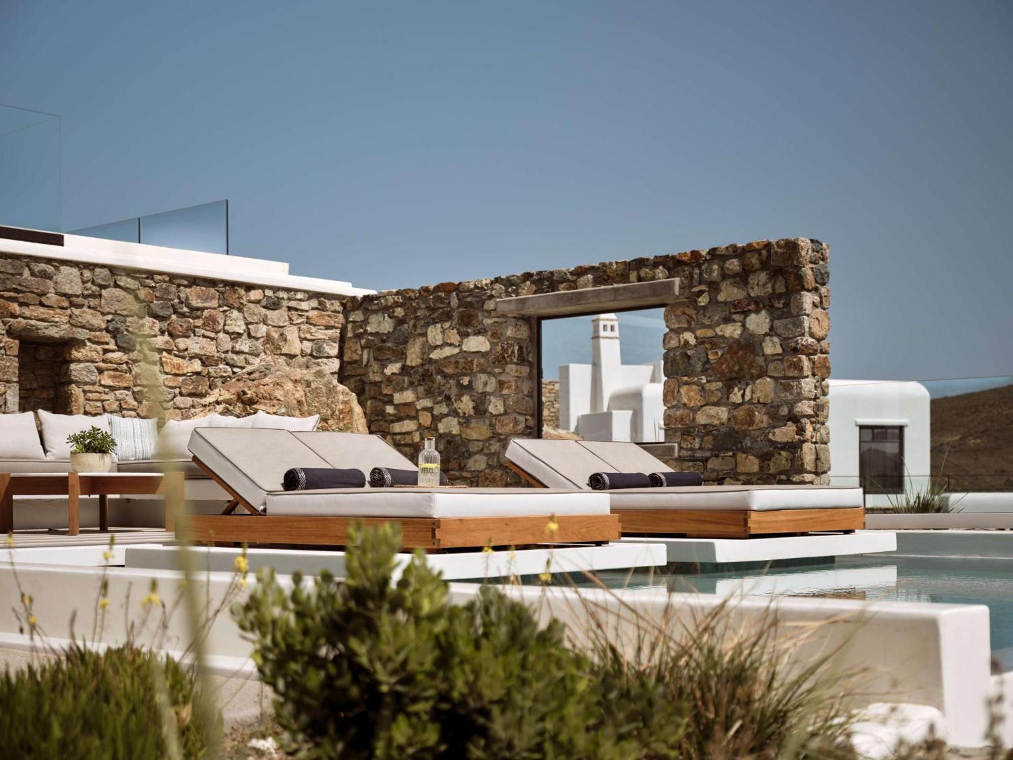 Semeli Coast Mykonos Curio Collection By Hilton 호텔 Merchia Beach 외부 사진
