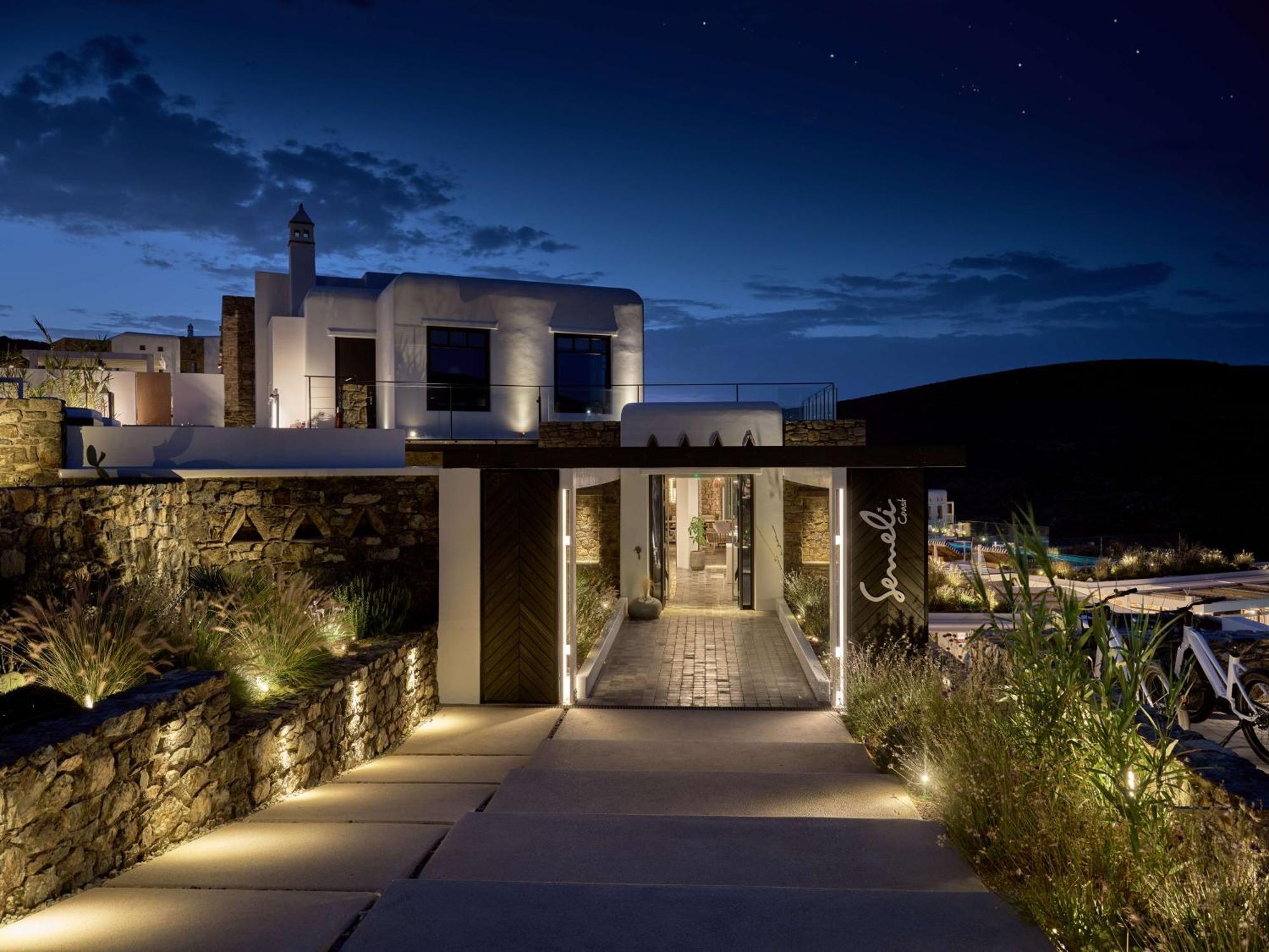 Semeli Coast Mykonos Curio Collection By Hilton 호텔 Merchia Beach 외부 사진