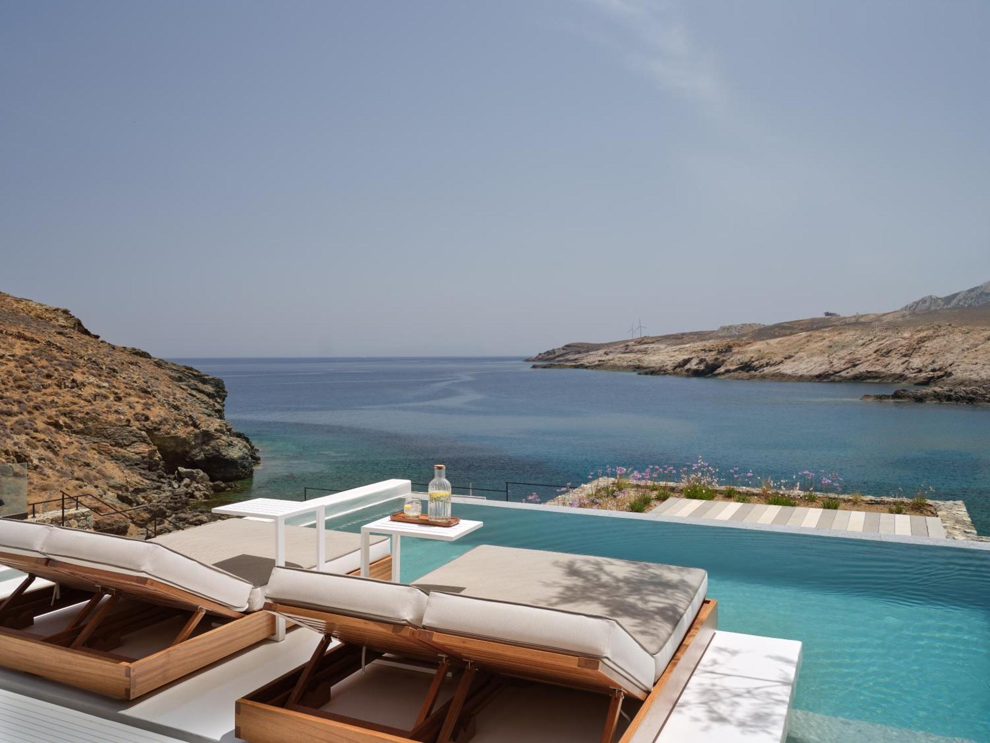 Semeli Coast Mykonos Curio Collection By Hilton 호텔 Merchia Beach 외부 사진